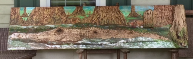 This is an 4x8 foot Mississippi Alligator.